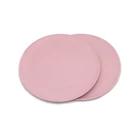 FDA food grade biodegradable free sample natural bamboo fiber pink flat lovely baby dinner plate