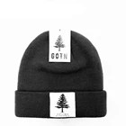 High Quality Customized Black Winter Wool Toques Knitted Beanie
