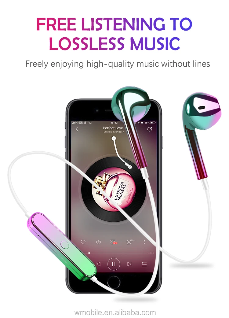Amazing Electroplated Earphones Wireless Earbuds Convenient Sports headphones - ANKUX.COM