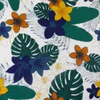 Organic certified 100% organic cotton knitted fabric customized print