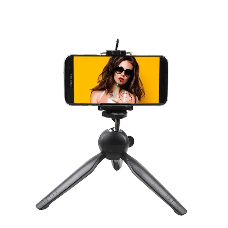 Yunteng YT-228 Mini Lightweight Tripod Stand With Phone Holder Clip and Ball Head for Smartphone Digital DSLR Camera