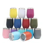 Stainless Steel Glass Cup 12oz Stainless Steel Stemless Wine Glass Stainless Steel Tumbler Cup With Lids For Wine