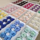Hot Sale Wedding Decorative Real Touch preserved flowers white roses wedding
