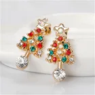 Earrings Jewelry New Christmas Tree Earrings For Women Beautiful Christmas Gift Jewelry Wholesale