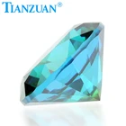 TZ006 Round shape cubic zirconia special color one-time forming multi green blue color cz loose stone