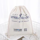 Top Quality Logo Cotton Bag Advertising Drawstring Bag Backpack Drawstring Bag