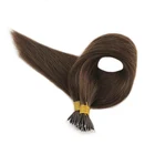 Wholesale top selling products double drawn raw hair nano bead hair extensions 100% human hair