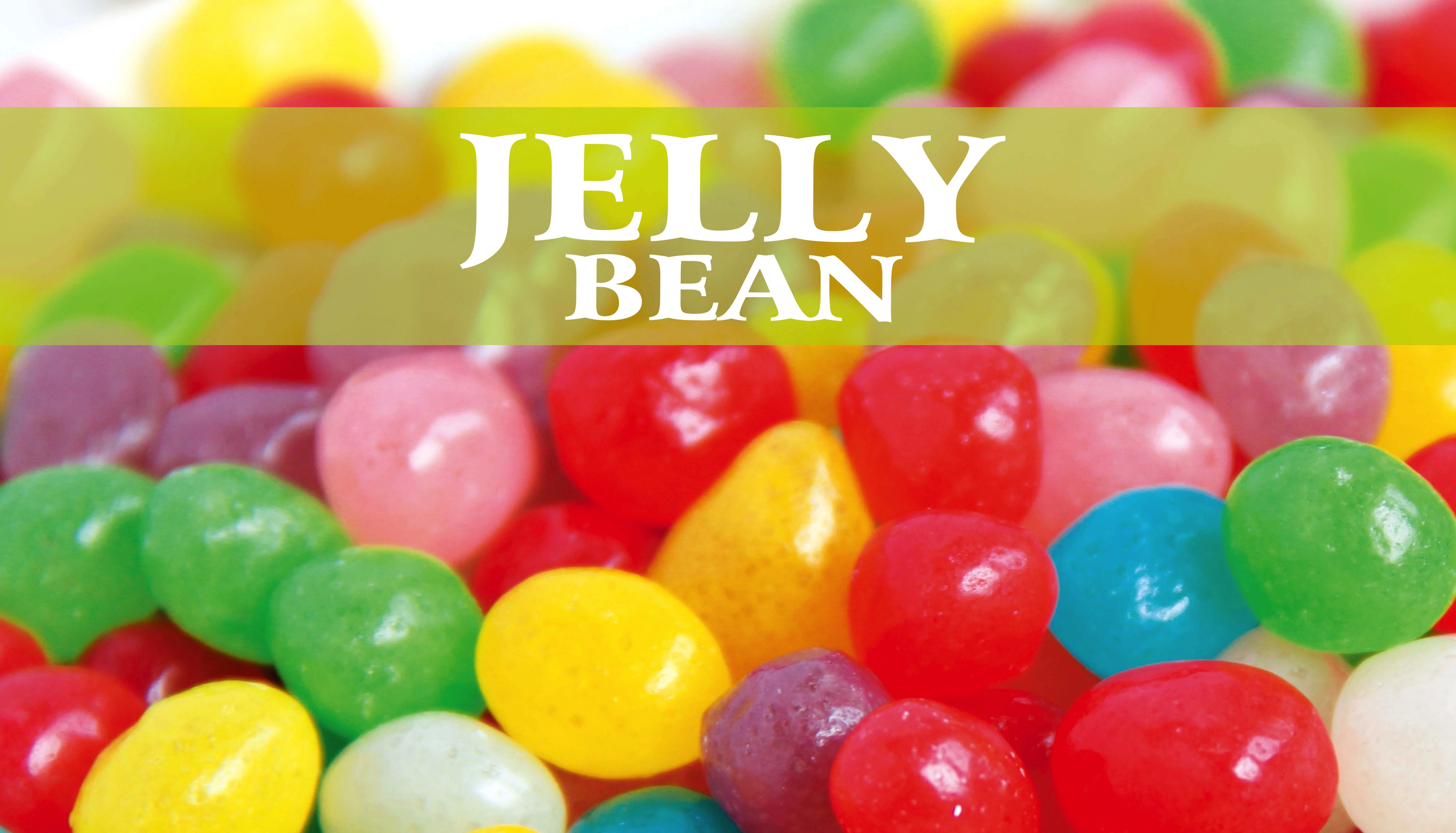 fruit flavours polished bean candy halal chewy jelly bean candy