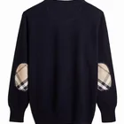 Cashmere Sweater Men's Cashmere Sweater Inner Mongolia High Quality Cashmere Round Neck Color Matching Casual Pullover