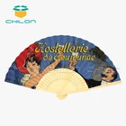 Paper Fan Fan Hand Paper Fans Personalized Custom Printed Bamboo Paper Folding Hand Fan