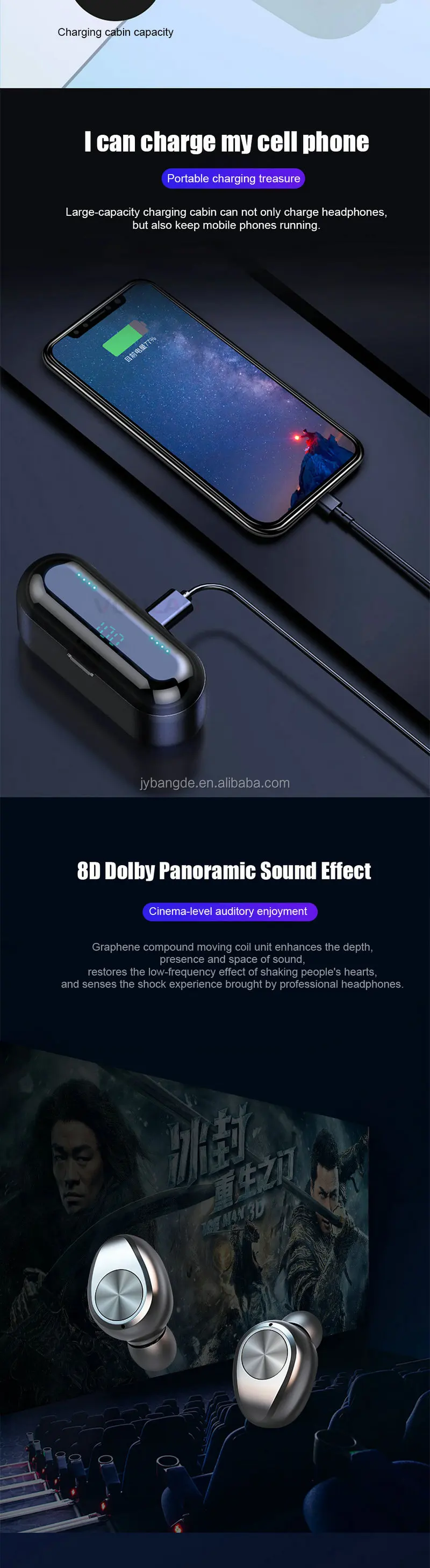 F9 TWS BT5.0 Wireless Headset LCD Power Display Headphone Wireless Earphone With Charging Box For iPhone Samsung HuaWei - ANKUX.COM