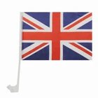 Cheap stock polyester United kingdom car window flag