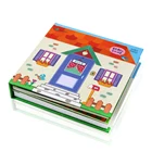 3D books for children kids sticker book printing can be customized