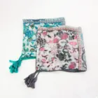 Lightweight soft shawl viscose square scarf with tassel