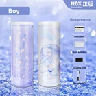 Pencil Case Newmebox Cartoon Plastic Double Sided Pencil Box With Calculator Purple Quicksand Creative Pencil Case