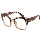Frames Women Fashion Oversized Big Cat Eye Leopard Glasses Fancy Spectacles Frames Women Eyeglasses Frames