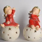 christmas Ceramic with angel for Holiday Wedding Party Decoration supplies Hook Ornament Craft Gifts