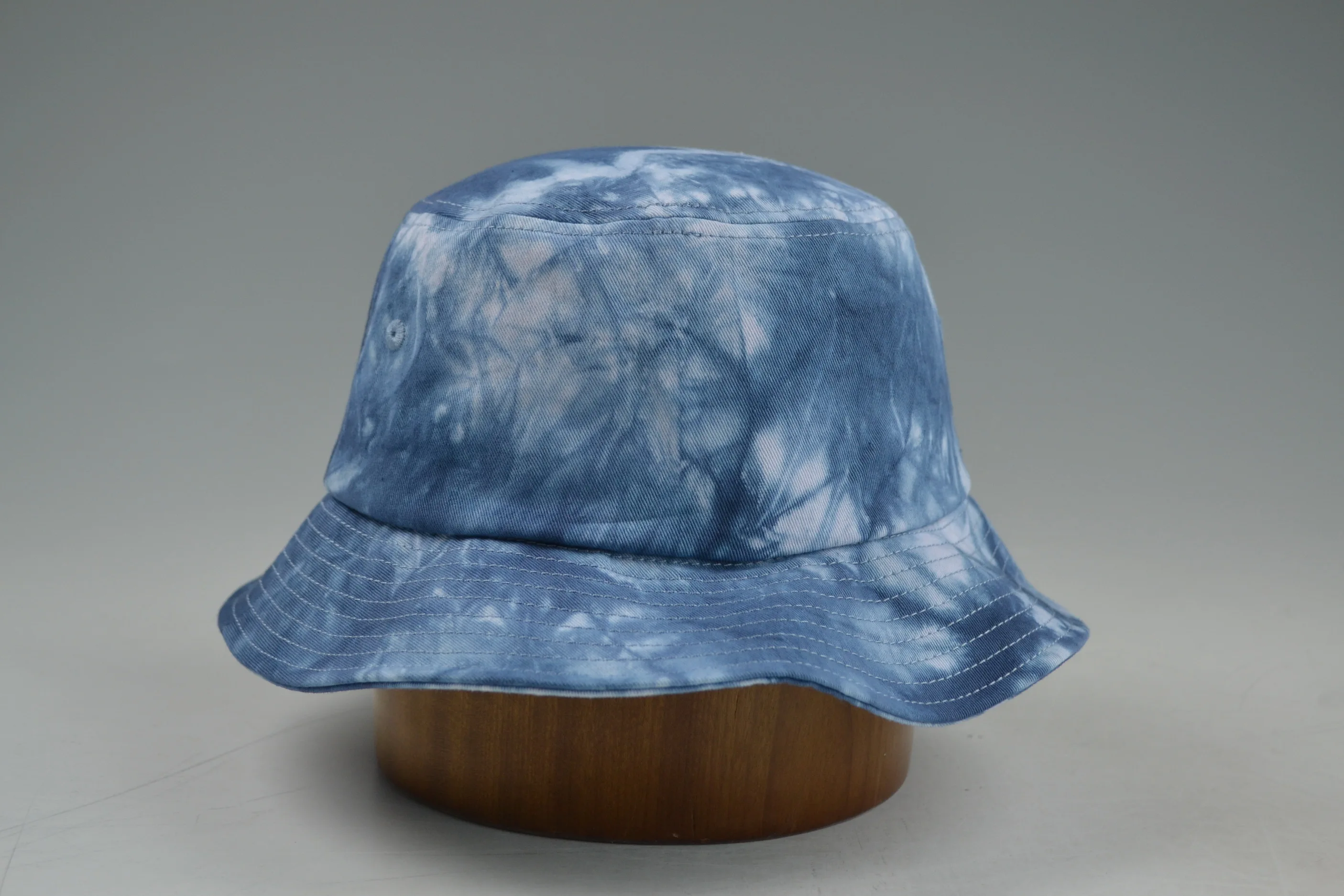 custom new bucket hat navy embroidery tie-dye sun hats outdoor