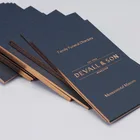 Cards Gold Card Custom Emboss Logo Art Paper Credit Business Name Cards With Gold Foil Printing Visiting Card