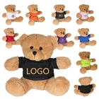 Custom logo small teddy bears soft plush stuffed bear toy