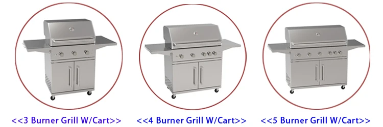 High end rotisserie bbq grill infrared burner for Europe markets