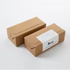 Kraft paper custom packaging box for candy, snacks, desserts, cookies blank small paper box
