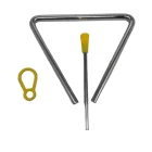Metal Instrument 5" Inch Metal Triangle Bell Musical Instrument For Kids Percussion Orff