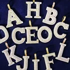 Pendants Wholesale High Quality Hip Hop Trendy Icedout All Letters Pendants
