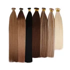 Hot Sale 100% Brazilian Hair 100 Virgin Hair Hot Sale 100% Virgin Brazilian Human Hair Flat-tip Hair Extensions