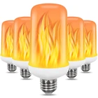 SHENPU 重力センサー雰囲気ランプ E27 85V 265V 7 ワット火災効果 Led 炎ランプ
