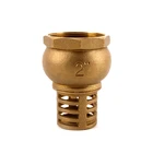 JD-3005 New design many size water spring foot valve brass