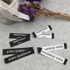 Wholesale Brand Black Fashion Woven Clothing Labels Sew on Clothes