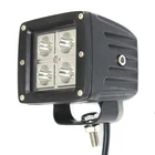 3 Inch 12W 12v LED Tractor Work Light - Square - 1020lm - Flood Spot - for Offroad ATVs Jeeps 4x4 Trucks Cars 4WD Vehicles