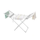 Indoor balcony aluminium hanger rack stand heated airer folding portable electric clothes dryer for home