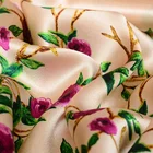 italian small digital printing soft washable soy 100 satin silk fabric for clothing