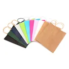 Custom Printed Your Own Logo Gift Craft Shopping White Kraft Paper Bag For Clothes Shirt Garment