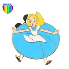 Cheap custom metal sign custom cartoon anime gold hard enamel cartoon rotary pin