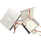 Custom Logo Printing Glossy White Cardboard Magnet Ribbon Closure Packaging Paper Gift Box With Note Card Slot