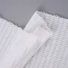 knitted weft chenille jacquard white sports thick polyester fabric