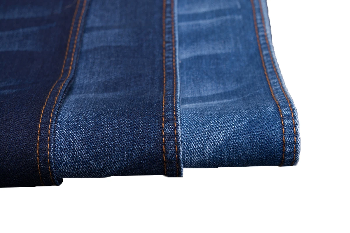 elastic denim fabric material with unwashed in full season use