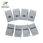Custom Cheap Price High Quality Printing Center Fold Garment Size Woven Labels for clothing