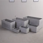 Pots Shape Ins Style Indoor Cement Flower Pots Rectangular Manger Shape Flowers And Plants Pots With Competitive Price