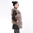 Factory Wholesale Fox Fur Vest Women Real Short Fur Vest