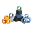 Ptef Coated Nuts Carbon Steel DIN934 PTFE Coated Heavy Hex Nut