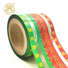 Metalized PVC Chocolate Twist Film Clear PET Toffee Candy Wrapped Film Sweet Food Roll Film For Bar Packaging