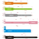 one time use PVC Disposable Printable Paper Tickets wristbands ID Bracelets For Events