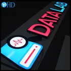 metal frame led letter sign led car logo metal signs