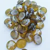 wholesale bulk large colored Flat Bottom fire Glass Gems for outdoor fire pit