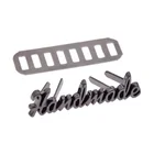 Graphic Customization Bag Metal Label Bag Metal Accessories Metal Logo Label