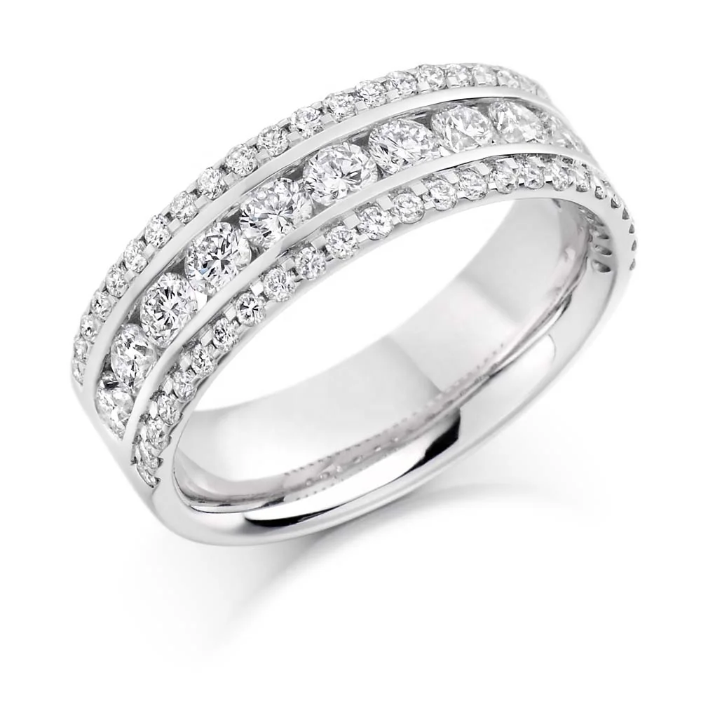 fashion rhodium 925 sterling silver dainty jewelry pave eternity